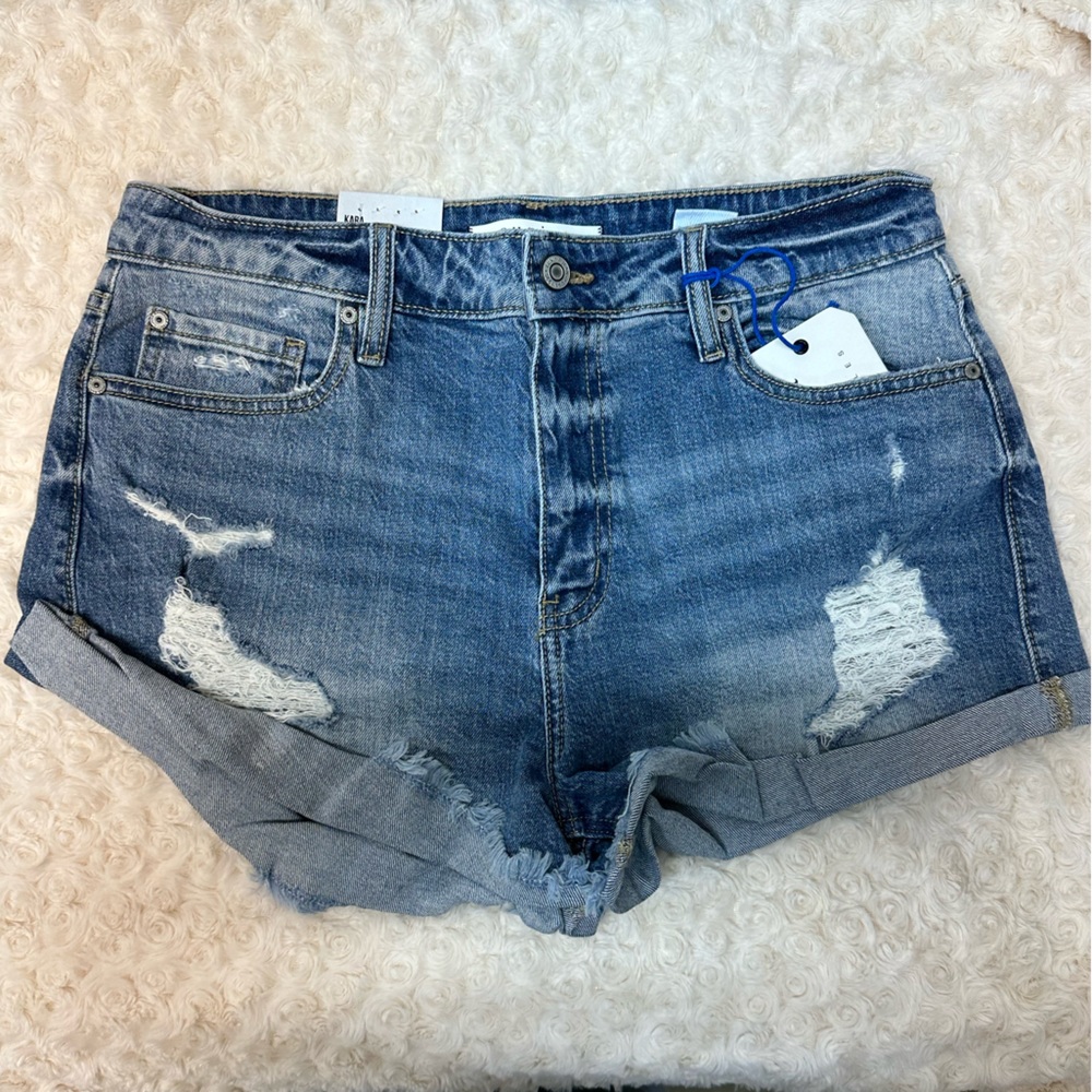 New! High Rise Rolled Shorts